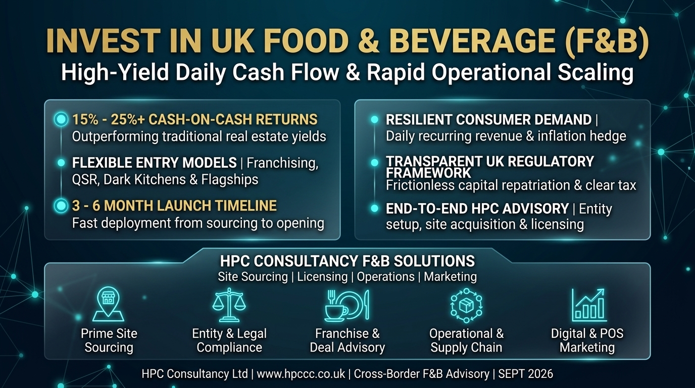 Why Oman Investors Must Consider the UK Food and Beverage Sector as Their Primary Entry Point