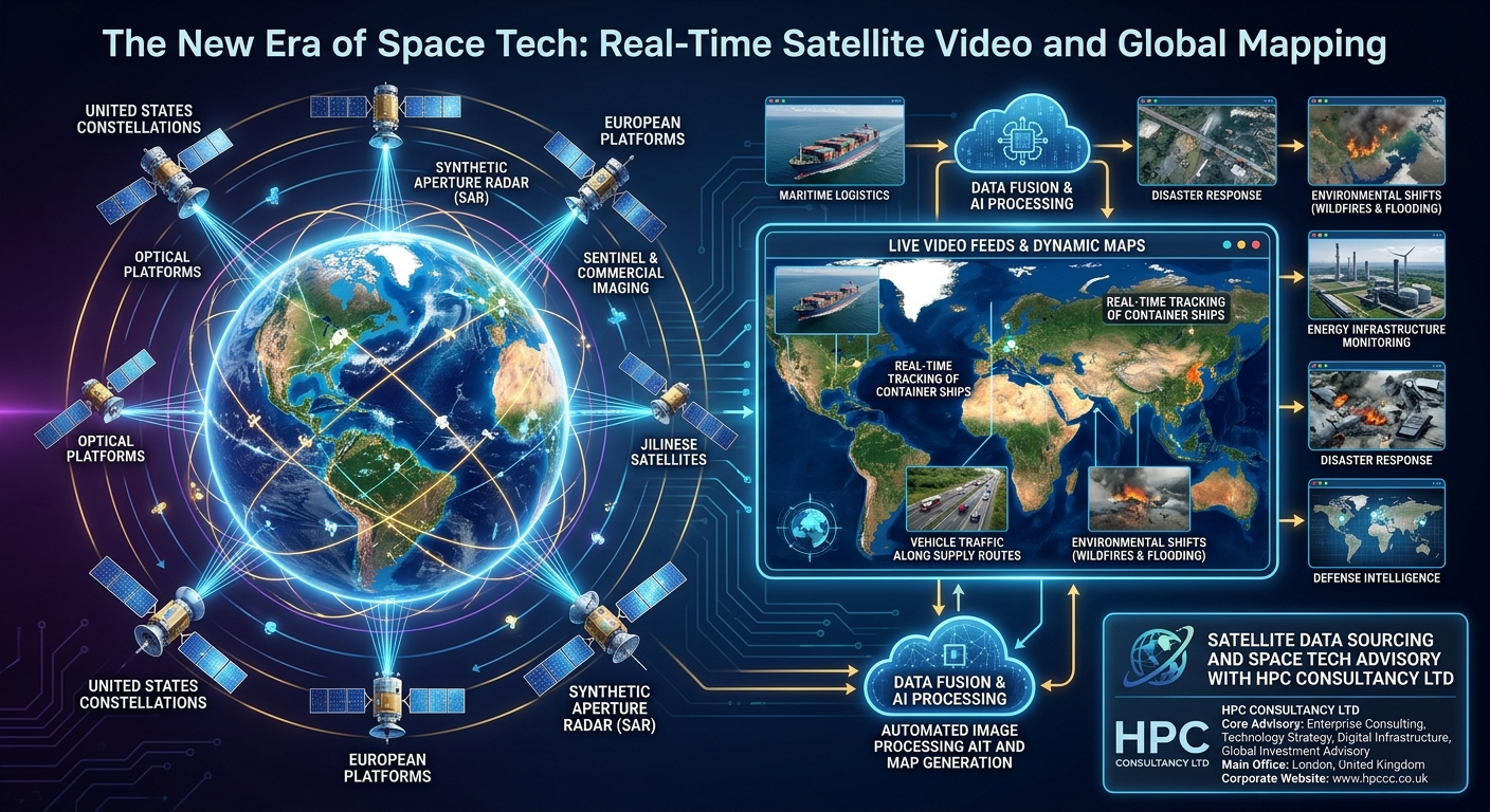 Real-Time Satellite Video and Global Mapping Oman